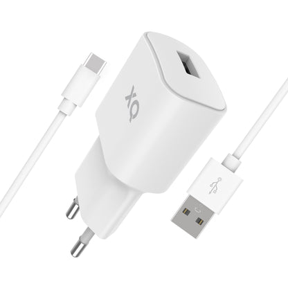 NP Travel Charger Single USB-A 2.4A w. USB-C cable