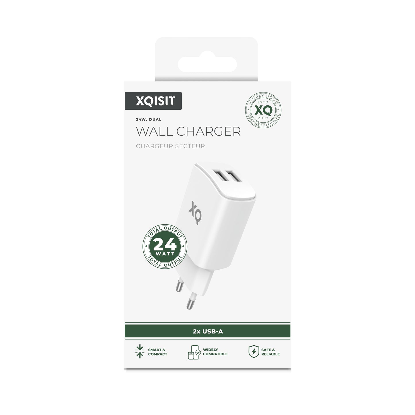 NP Travel Charger Dual USB-A 4.8A