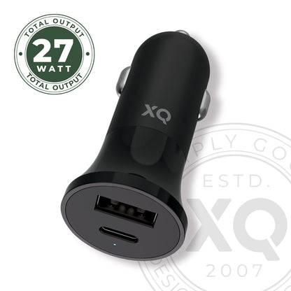 NP Car Charger PD27W Dual USB-A & USB-C